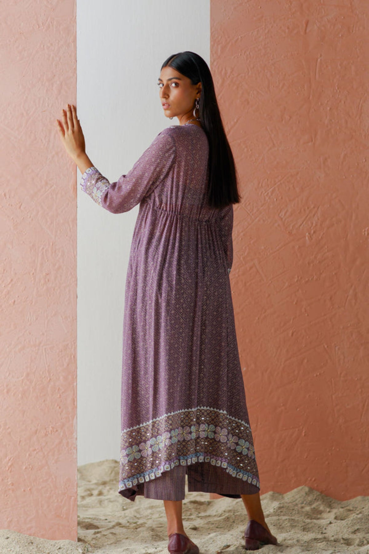 Mauve yara cape set