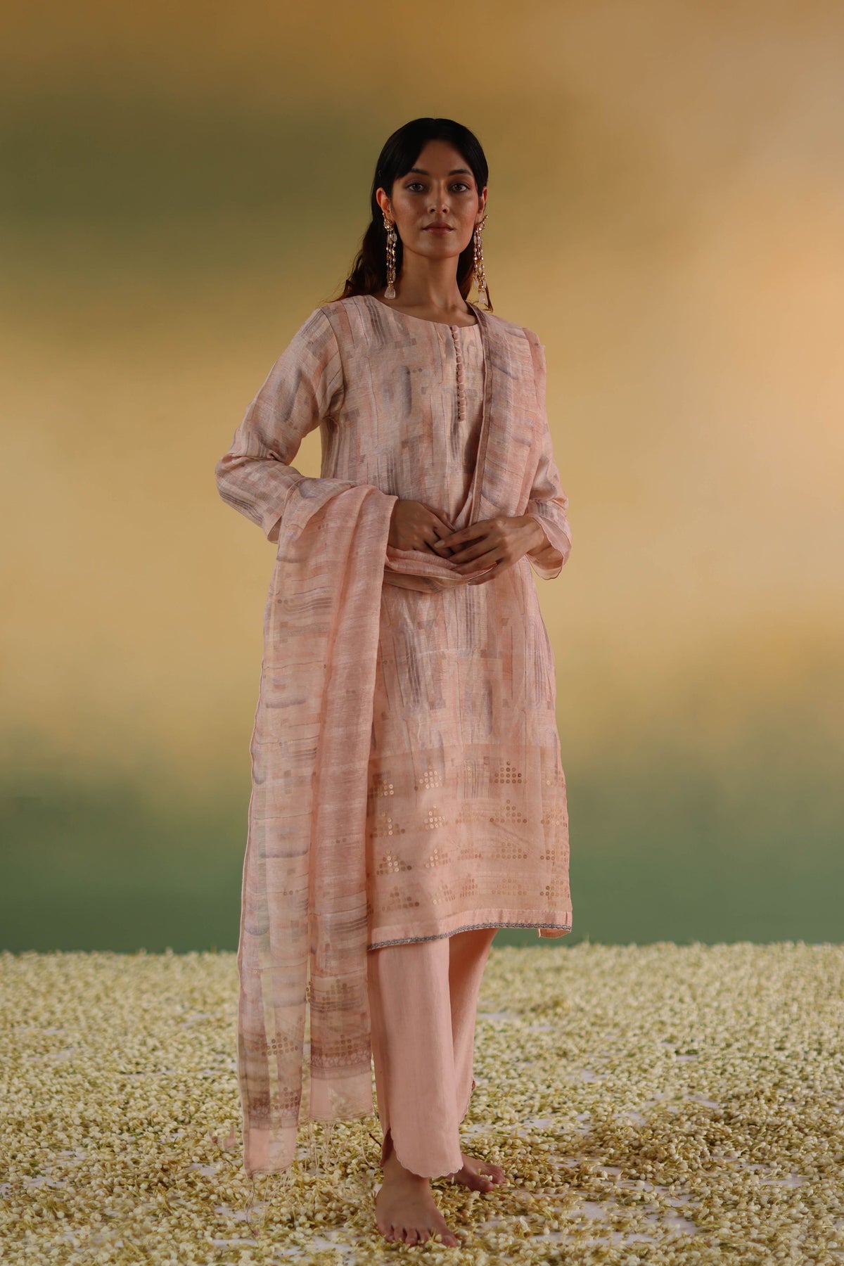 Sattva Pink Kurta Set