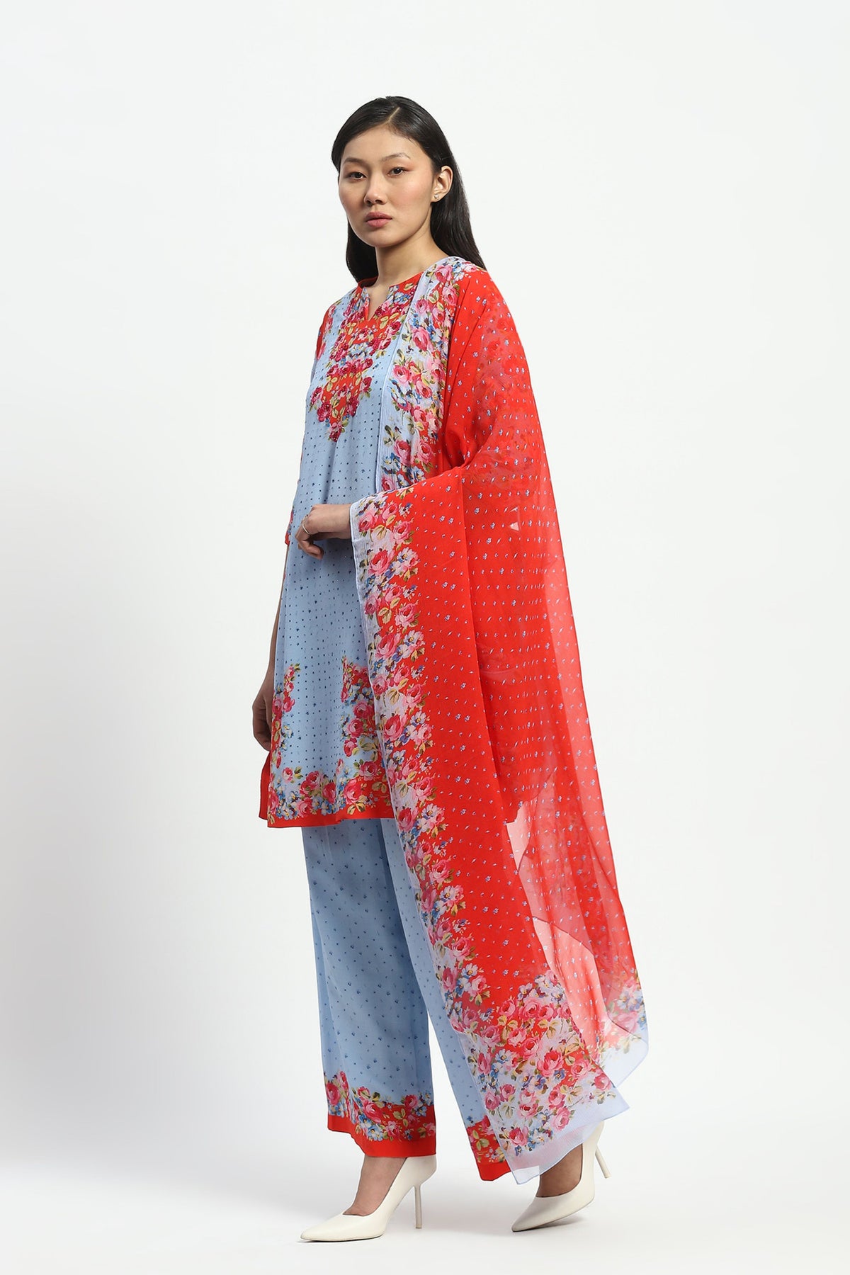 Powder Blue Kurta Set