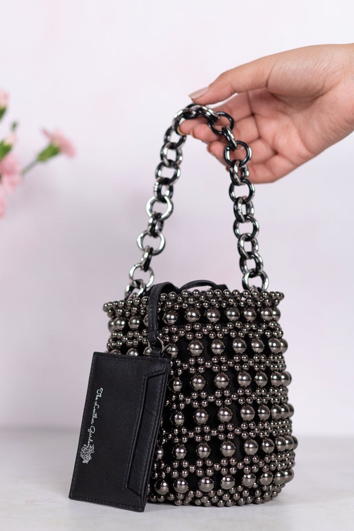 Mariam a bucket bag hand beaded