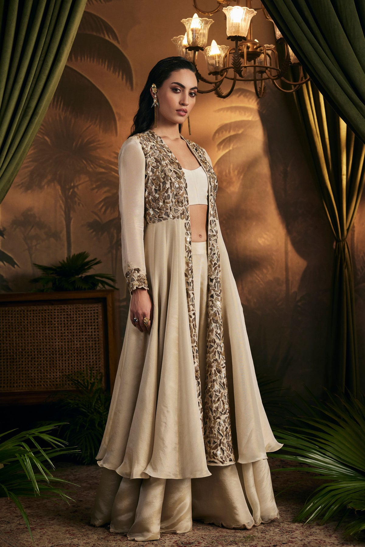 Champagne Sharara Set