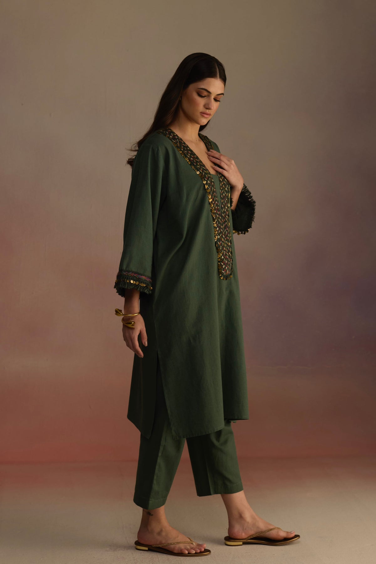 Neroli Green Kurta