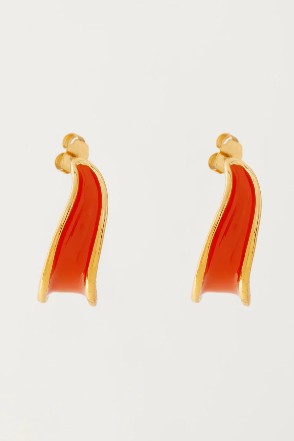 Kandy Hoops Orange Earrings