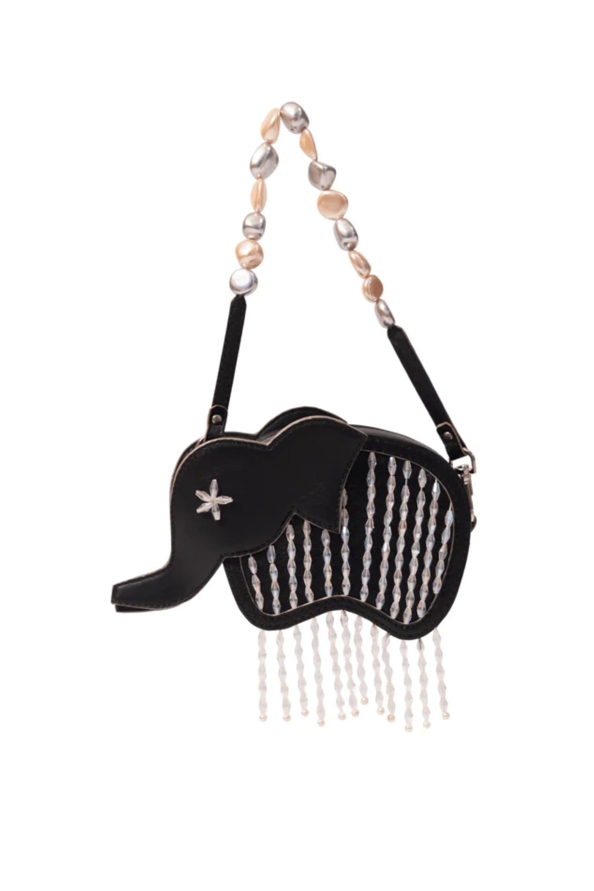 Disco Black Hathi Batua Bag