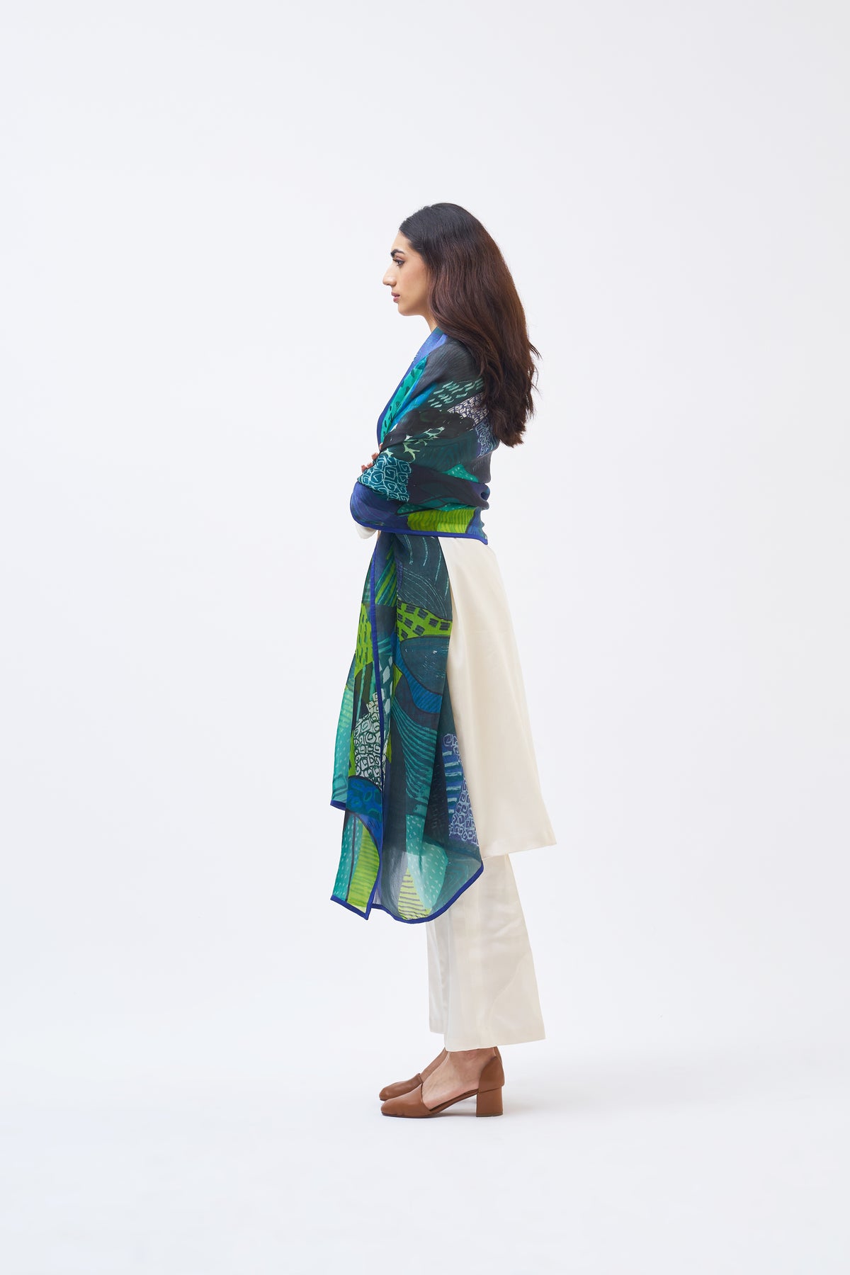 Torres Strait Forest Green Dupatta