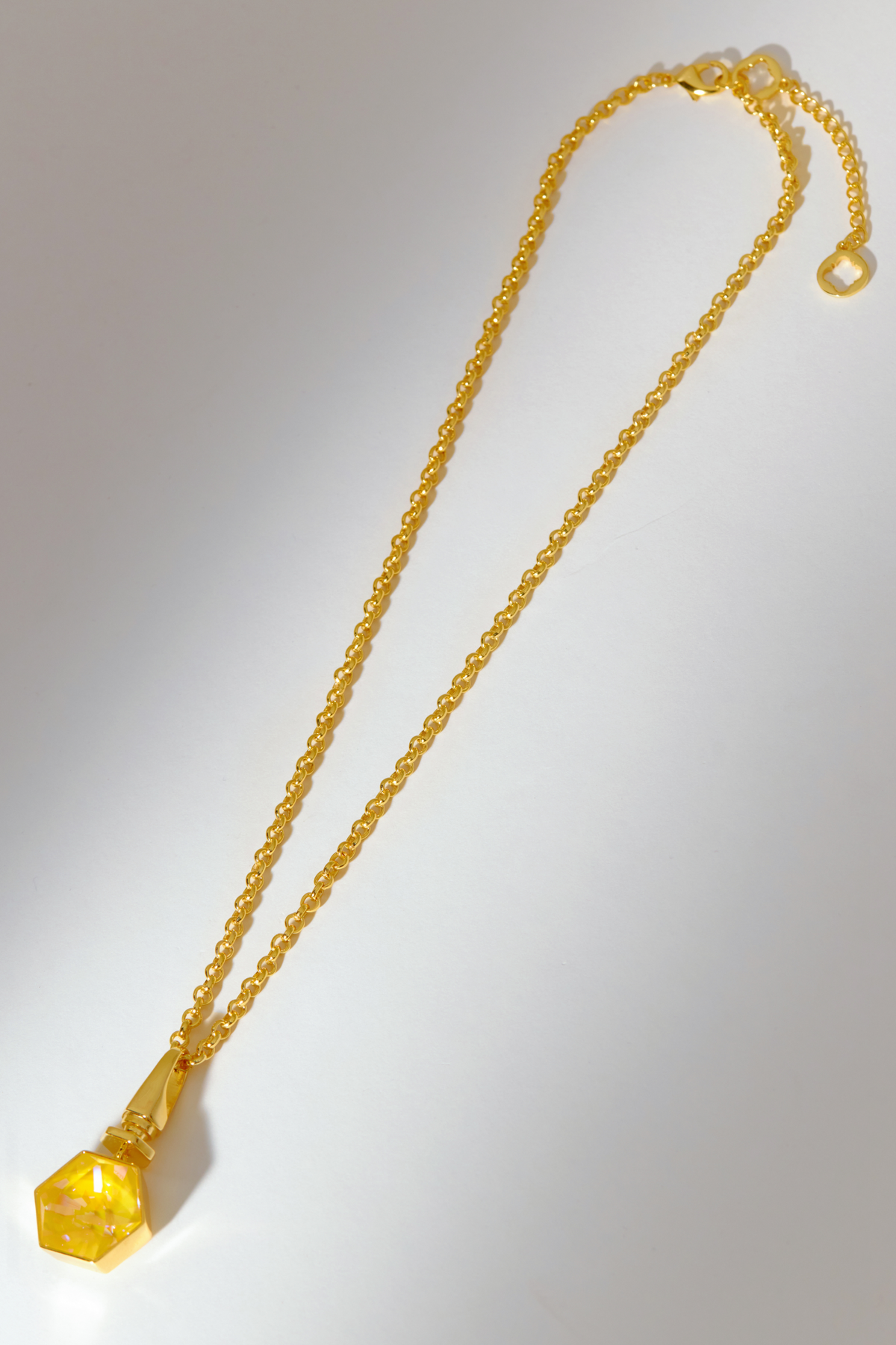 Hexa Crystal Necklace - Sunrise Yellow