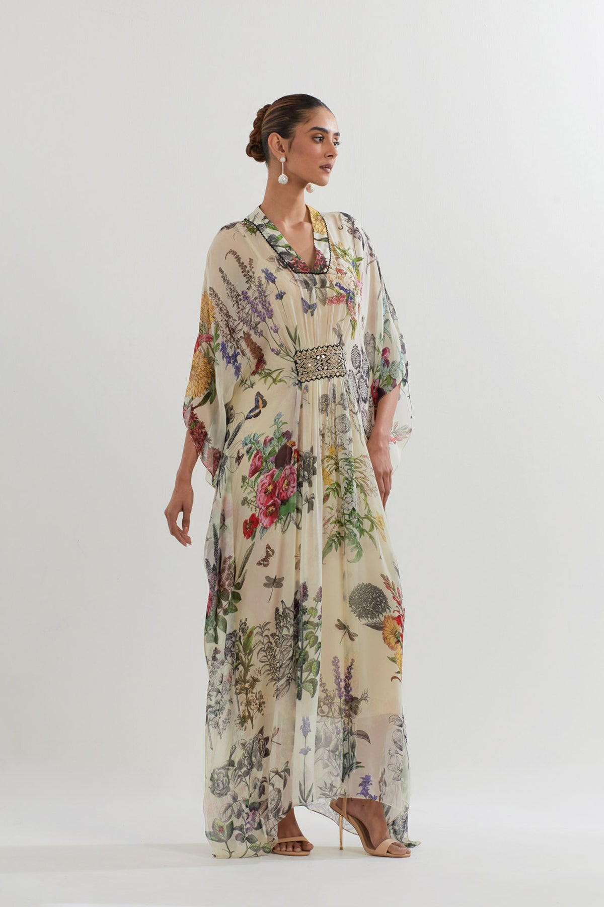 Multicolor Botanical Kaftan