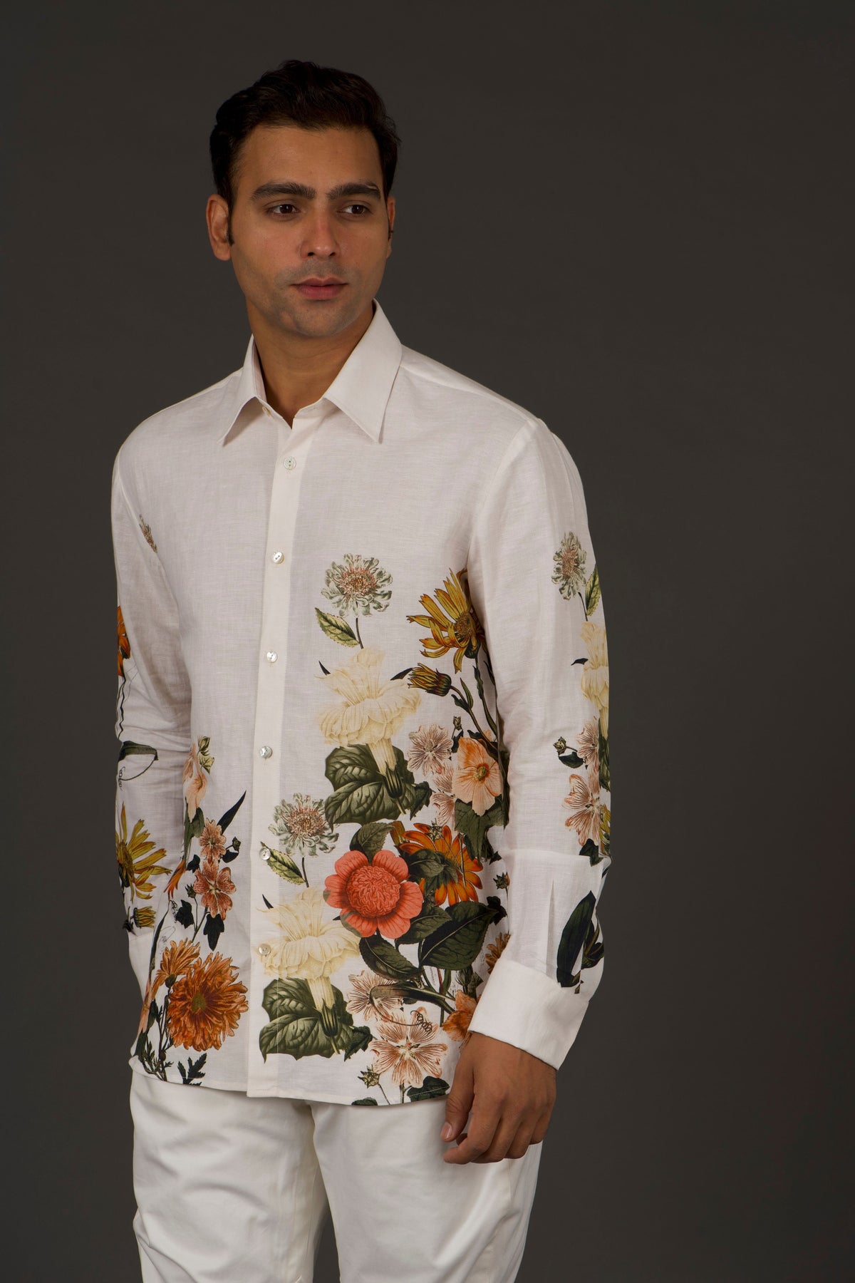 Ivory Print Shirt