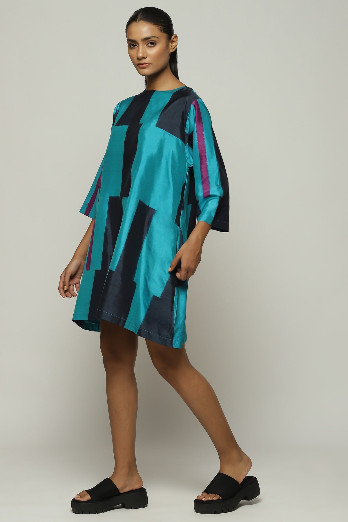 Blue Ikat Dress