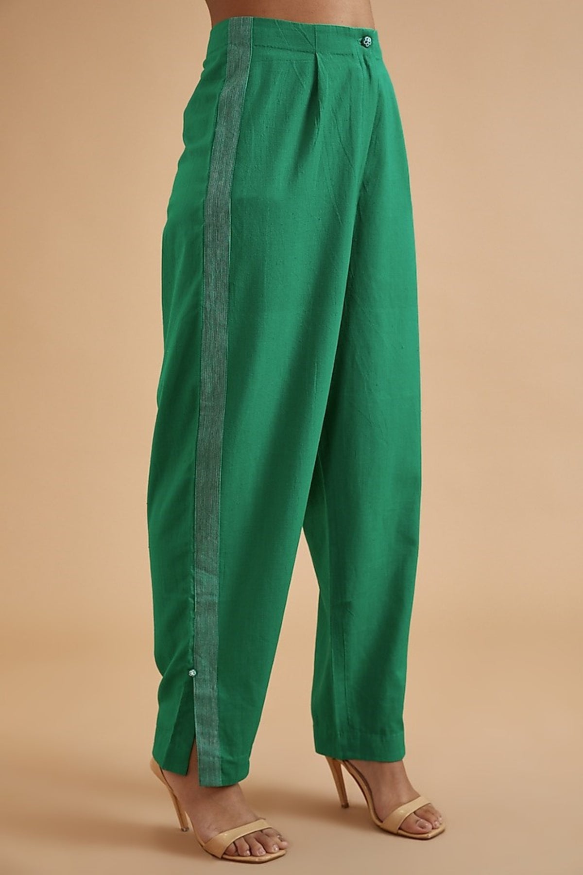 Clara Green Mom Fit Pants