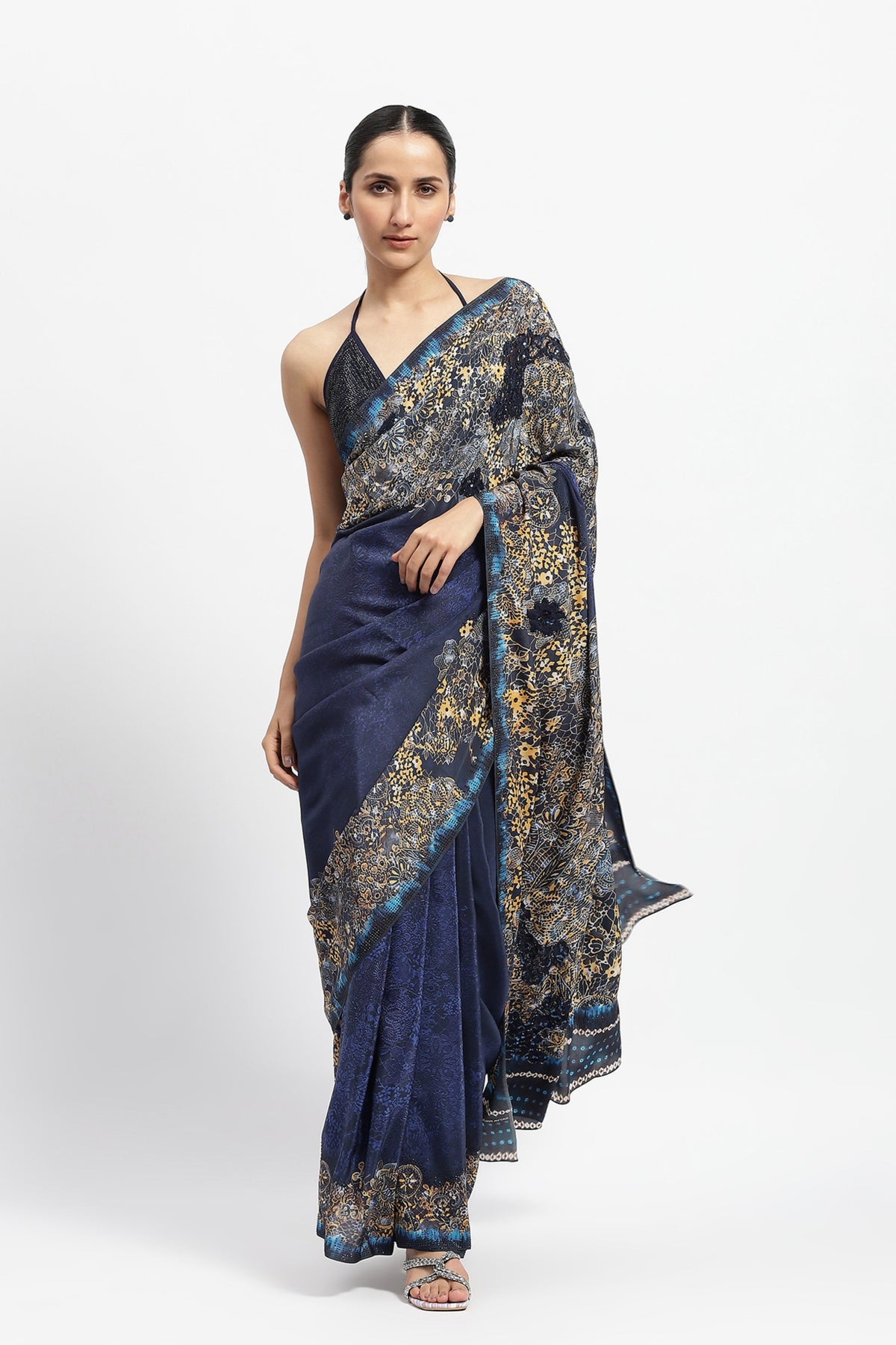 Sovereign Serenity Embellished Saree