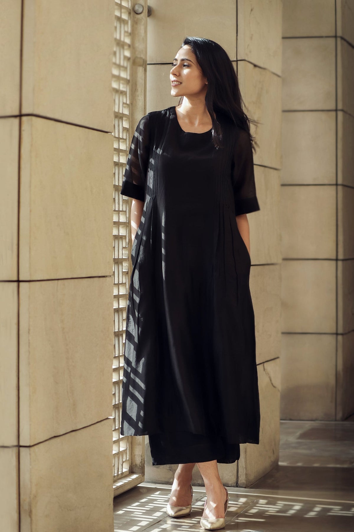 Black Ensemble Kurta