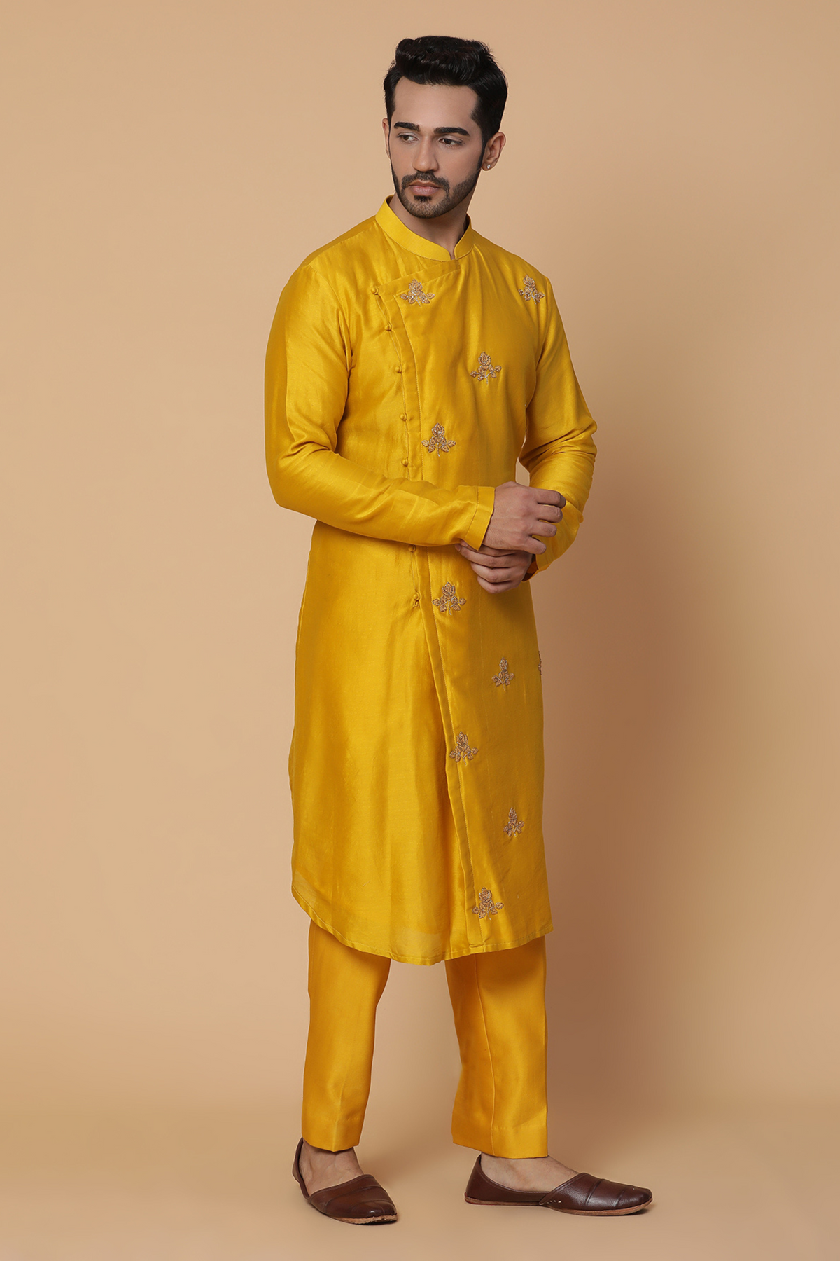 Mustard kurta set