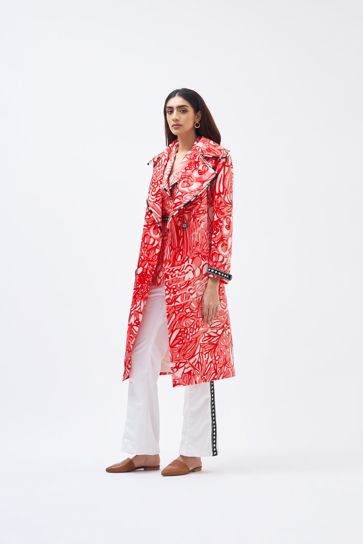 Masai Coral Pink Trench Jacket