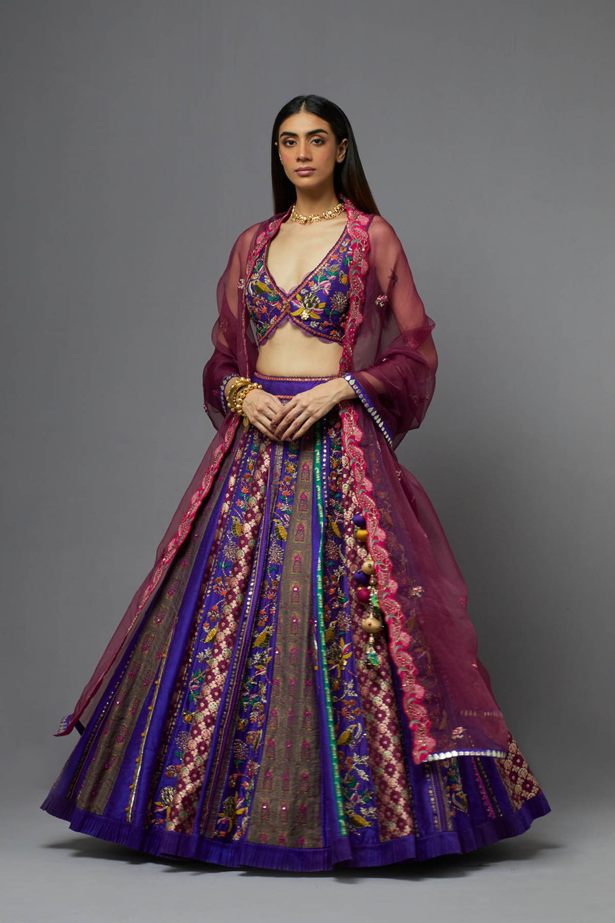 Purple Lehenga Set