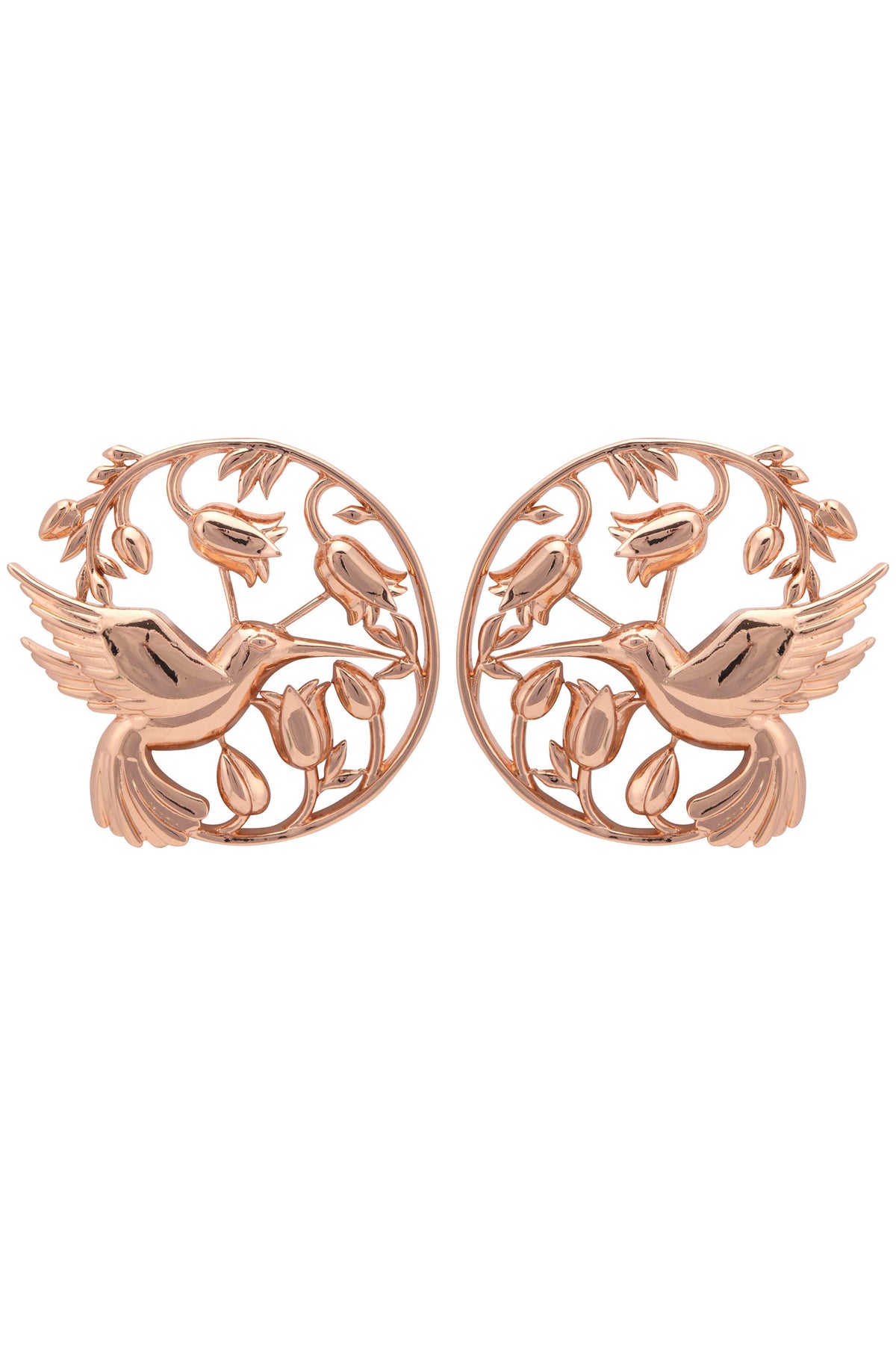 Rose gold piece of paradise earrings