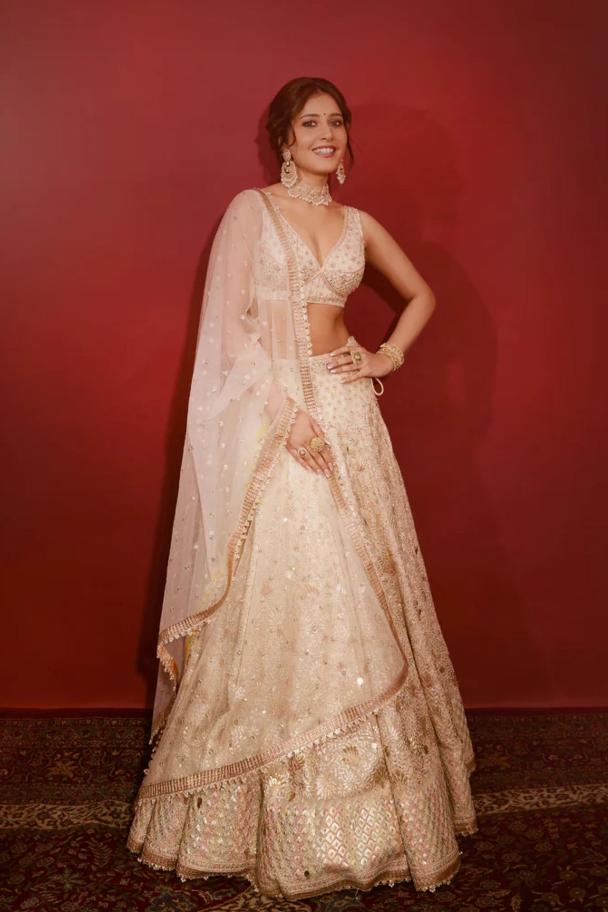 Reina Ivory Lehenga Set