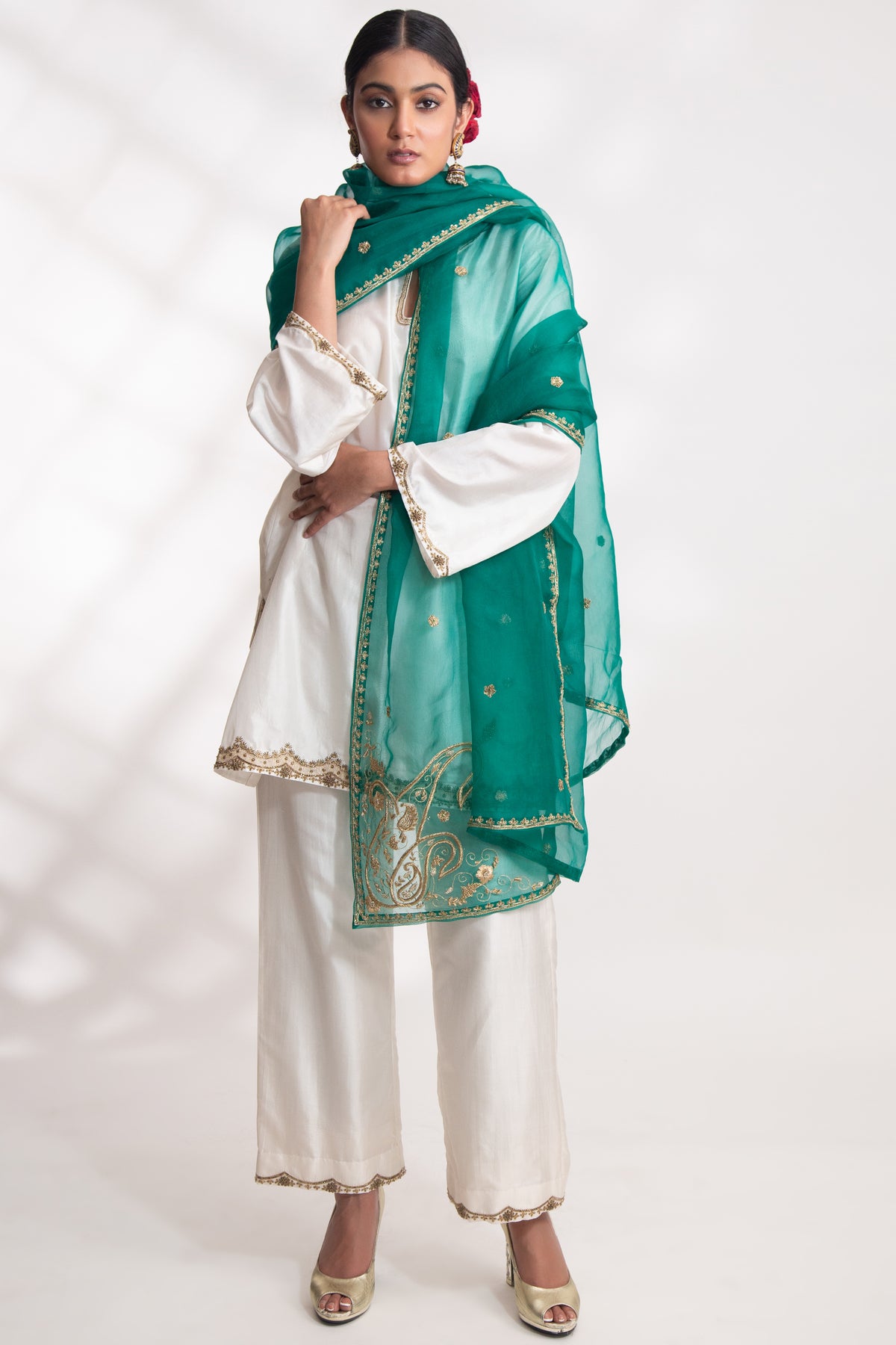 Emerald Green Savi Dupatta