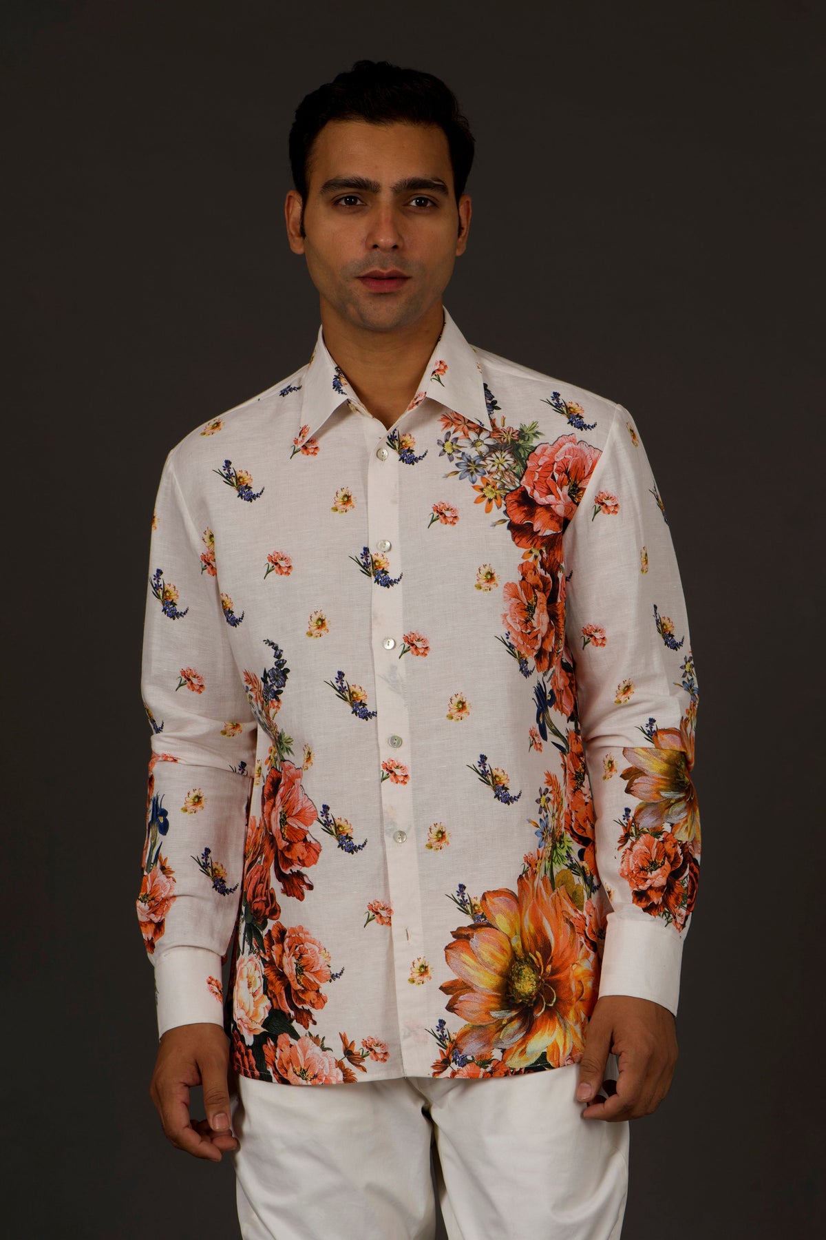 Ivory Multi Print Shirt