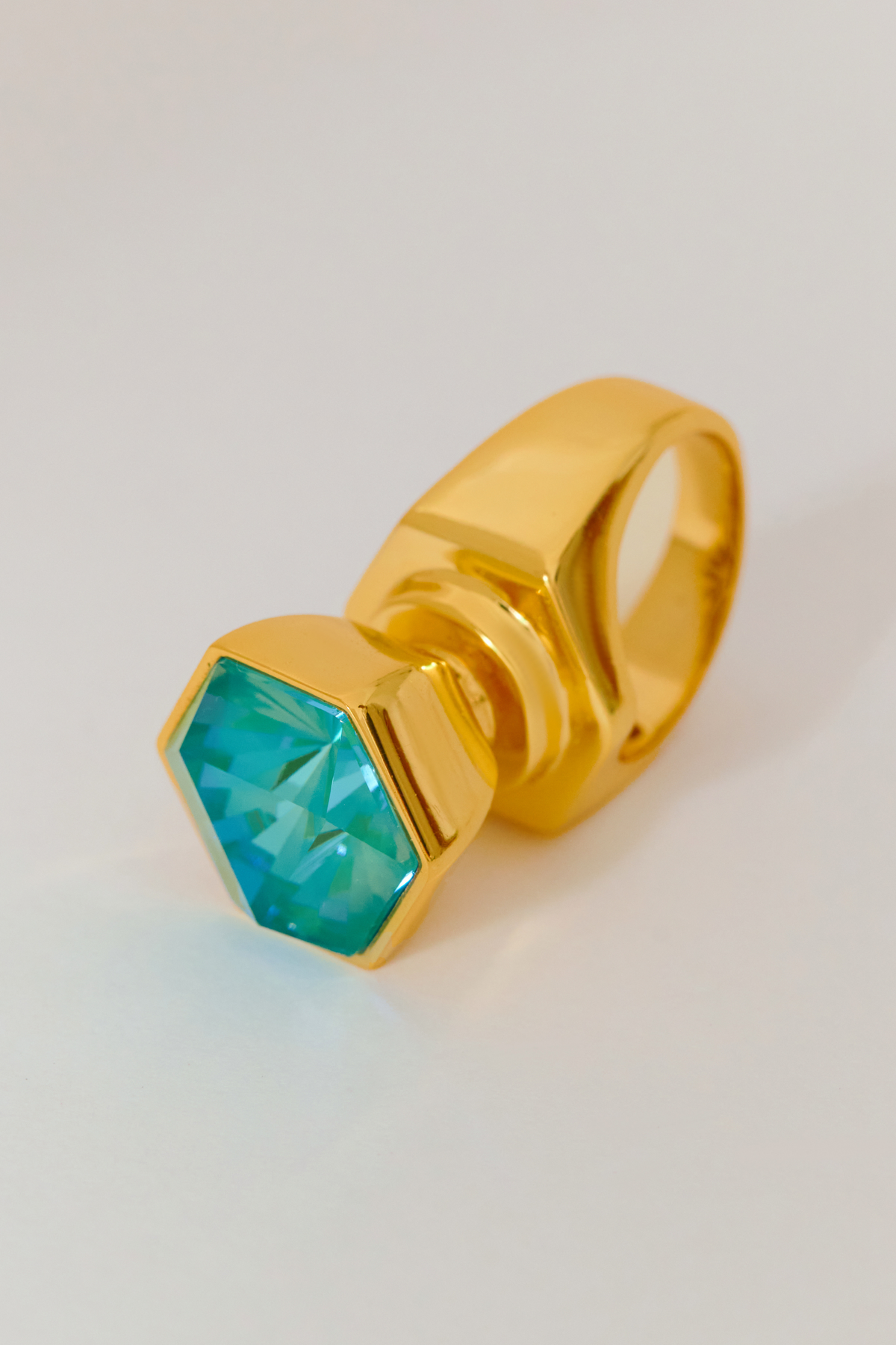 Hexa Crystal Ring - Ocean Waves