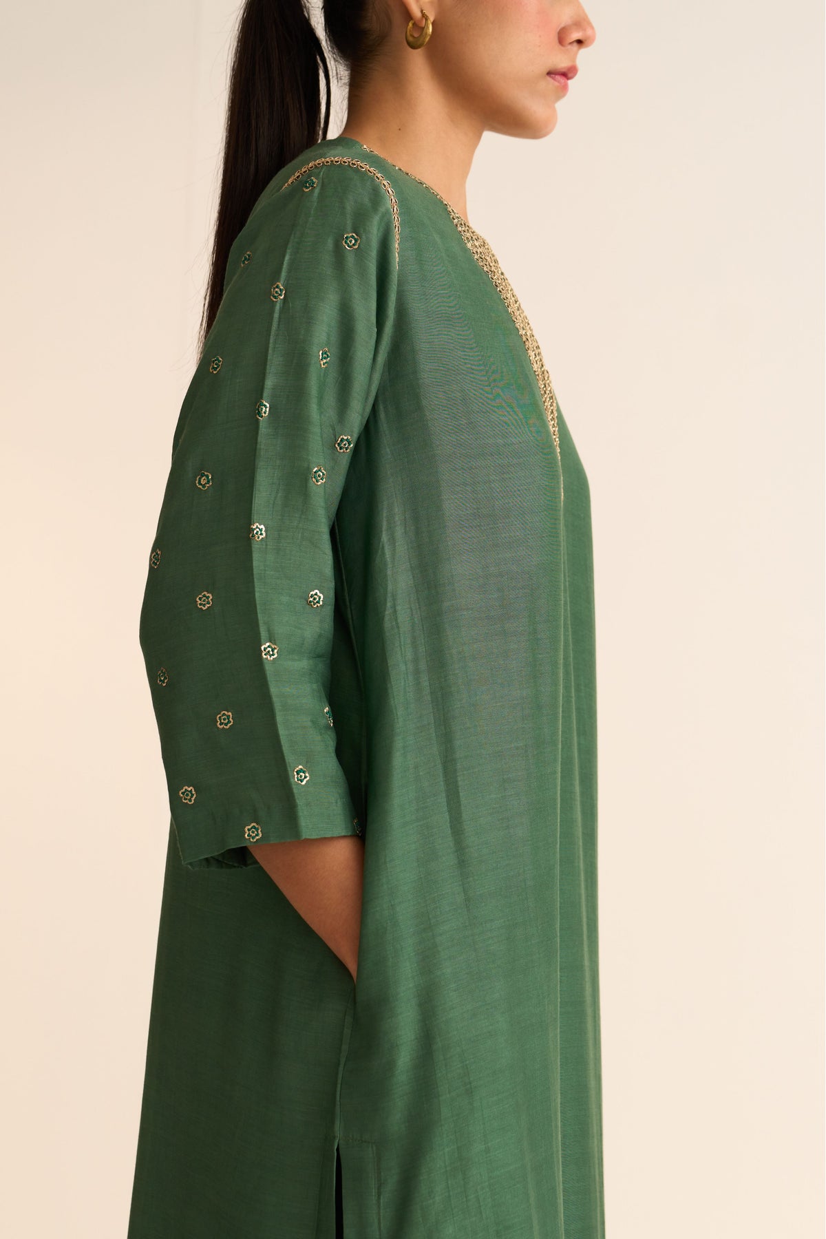 Kavish Sage Green Kurta