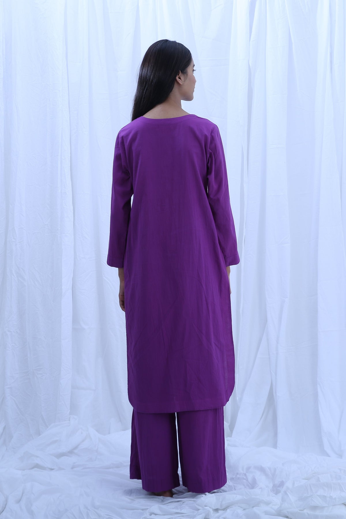 Purple Kurta Set