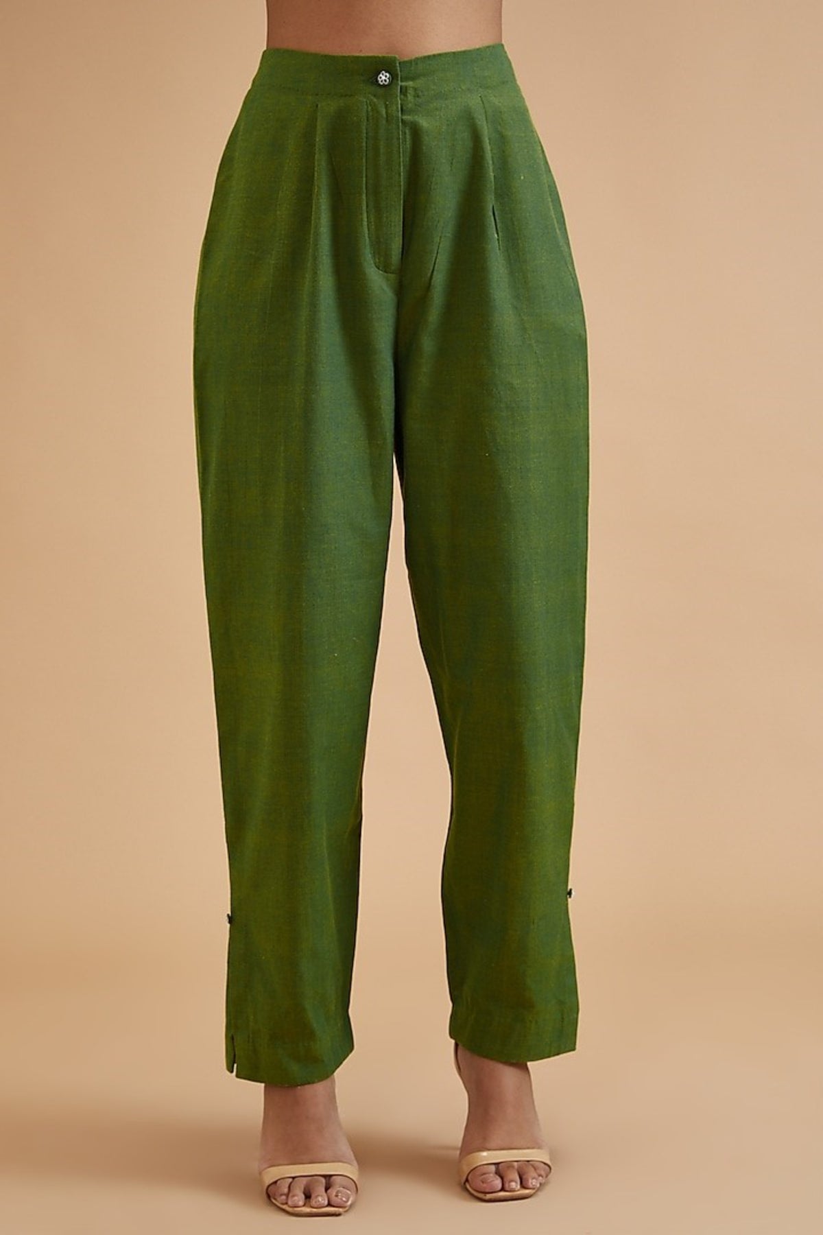 Basil Green Mom Fit Pants