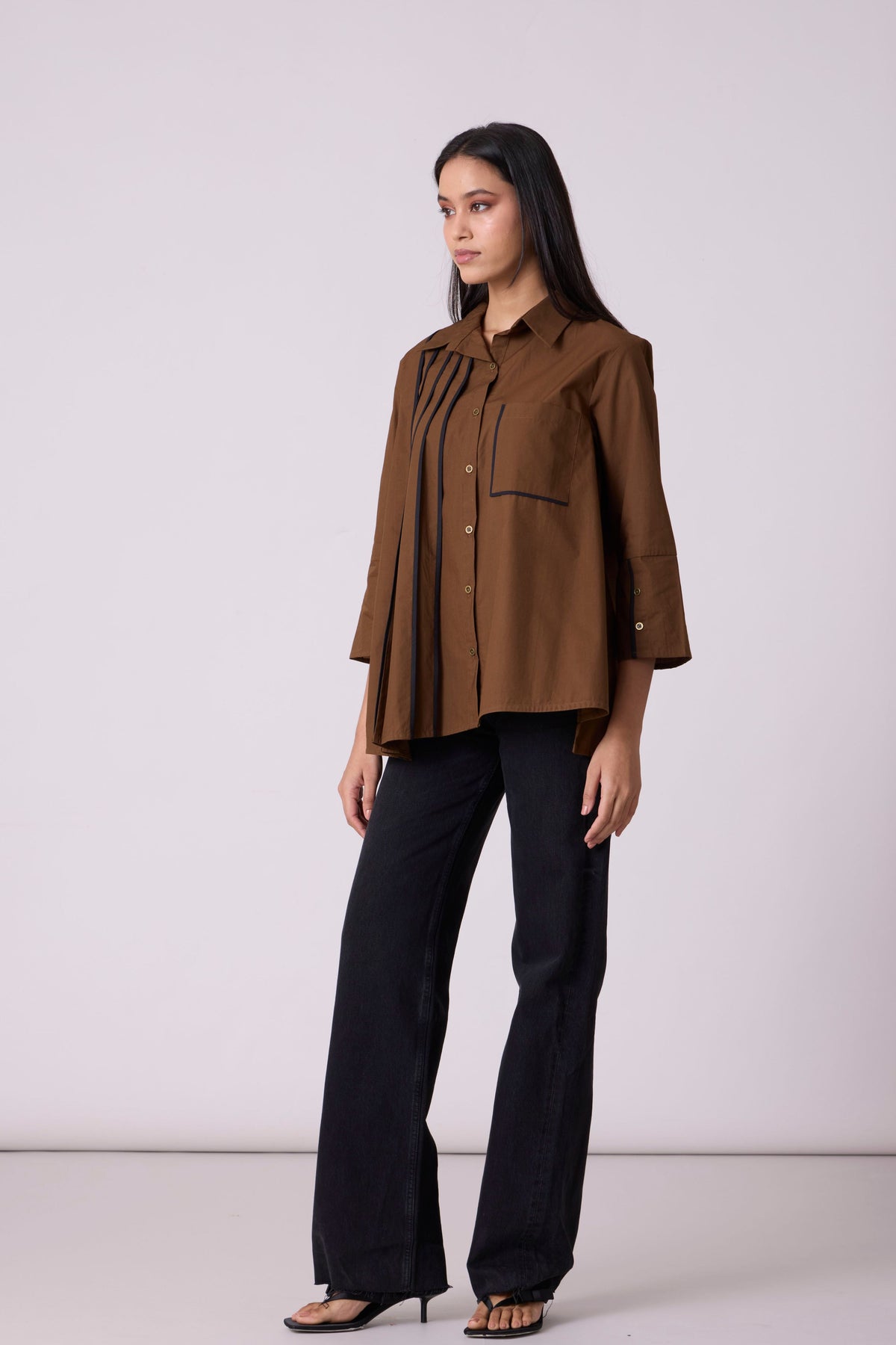 Augusta Olive Brown Shirt