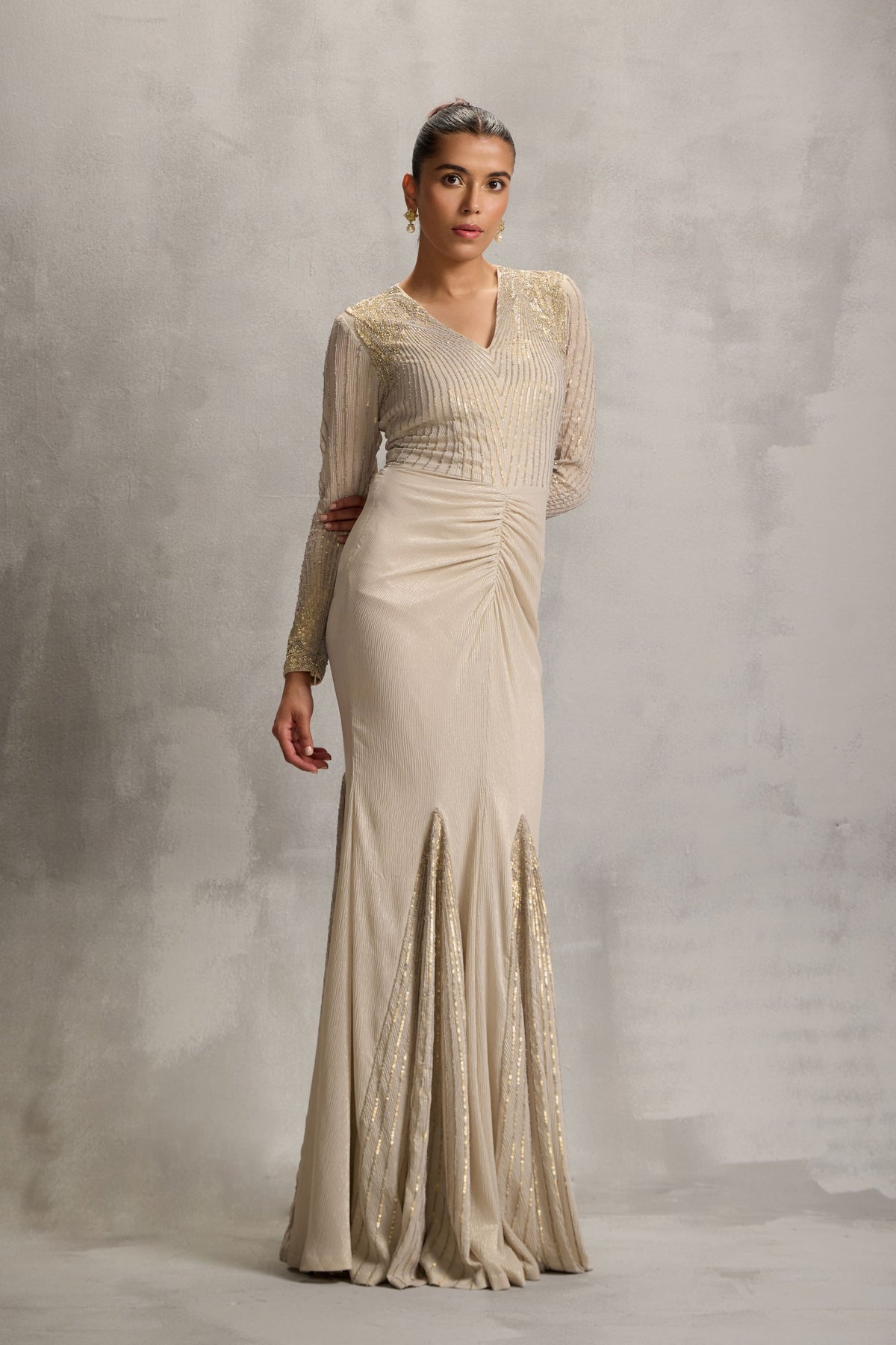 Stellar Flora Fitted Gown