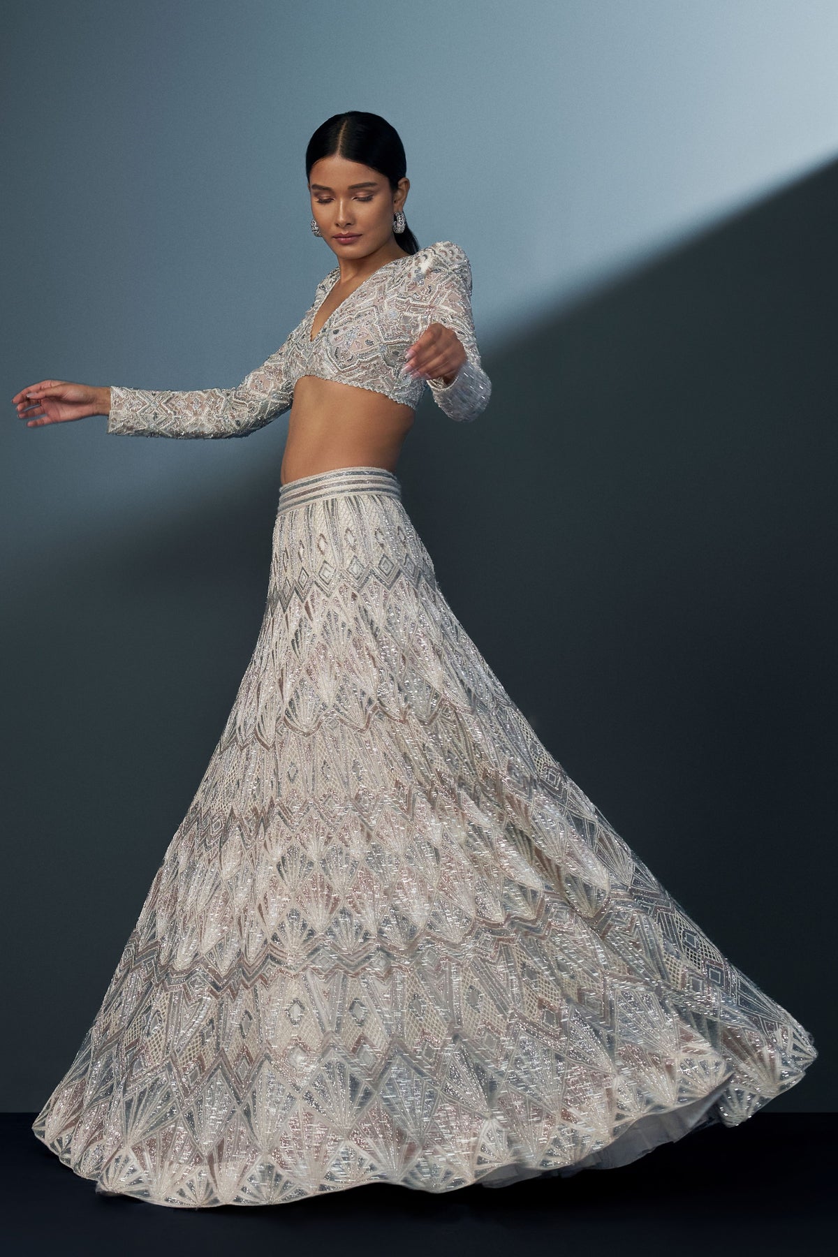 Imperia Ivory Lehenga Set