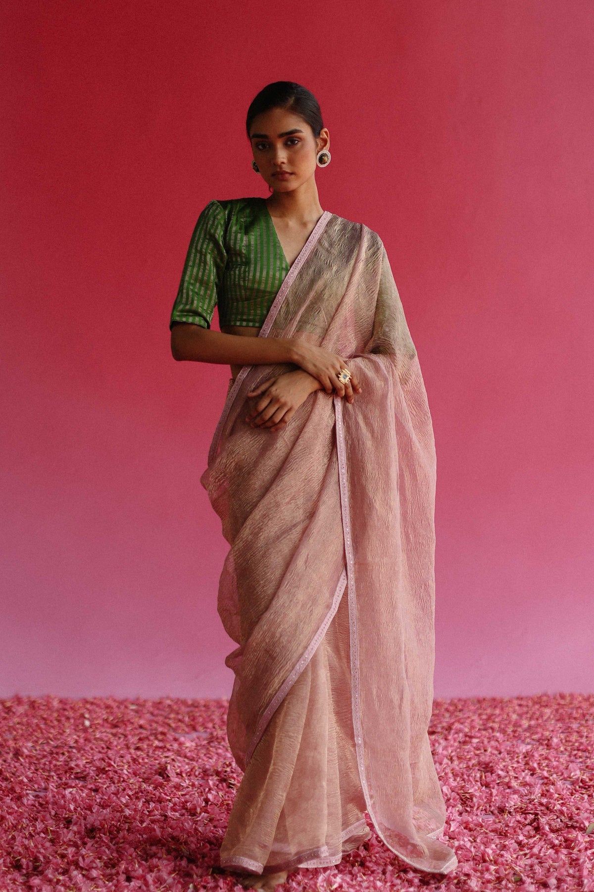 Sharad Early Autumn Pink Saree