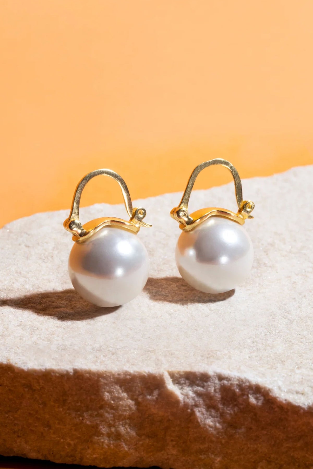 White Purse Studs Earring