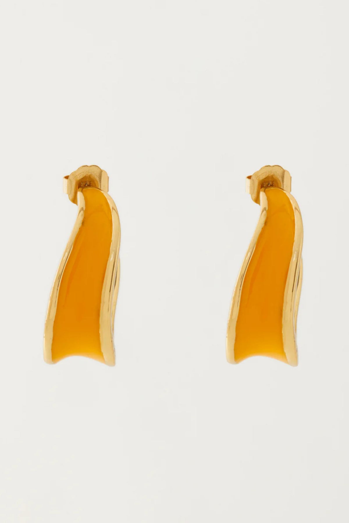 Kandy Hoops Yellow Earrings