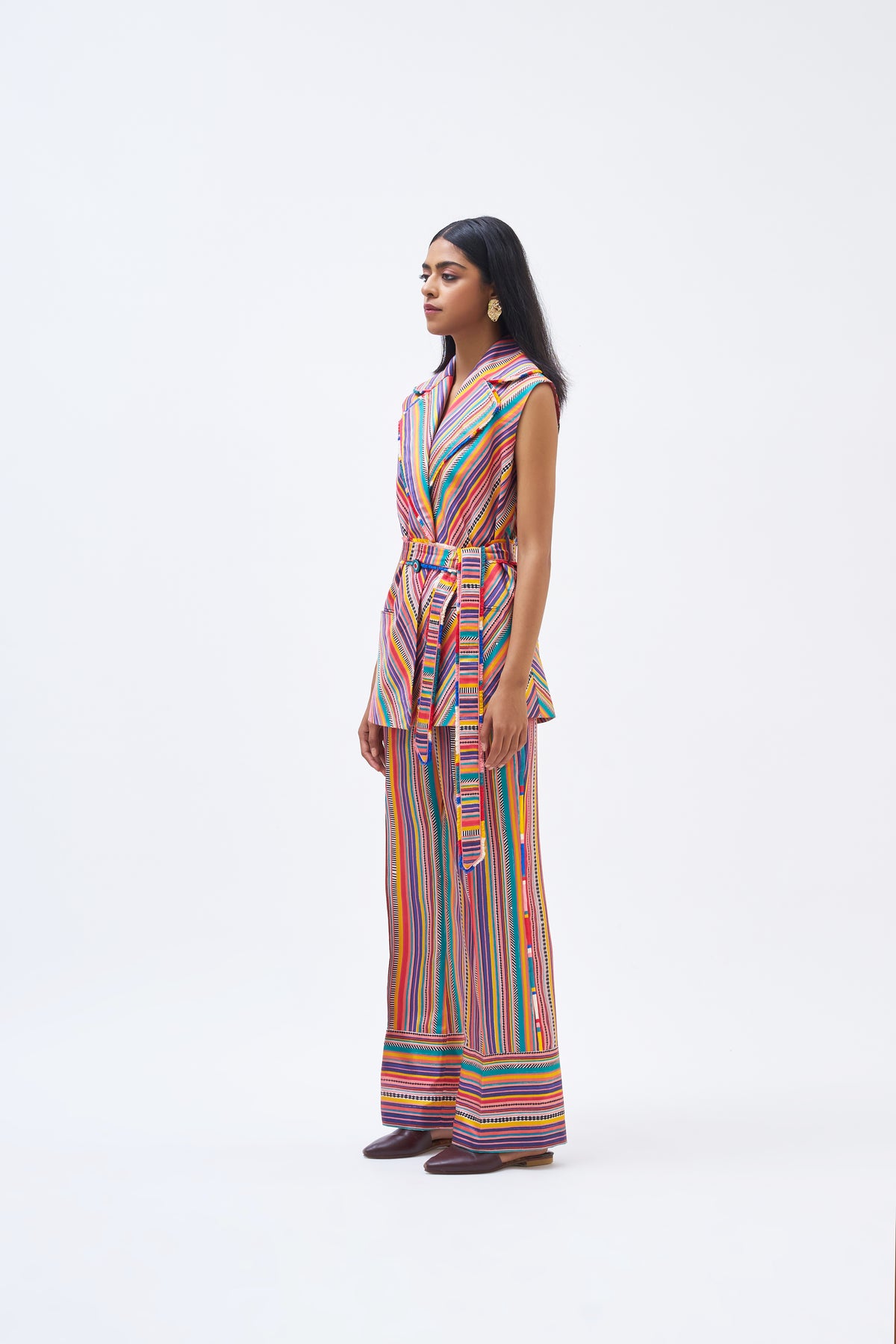 Charley Stripe Technicolour Pant Suit