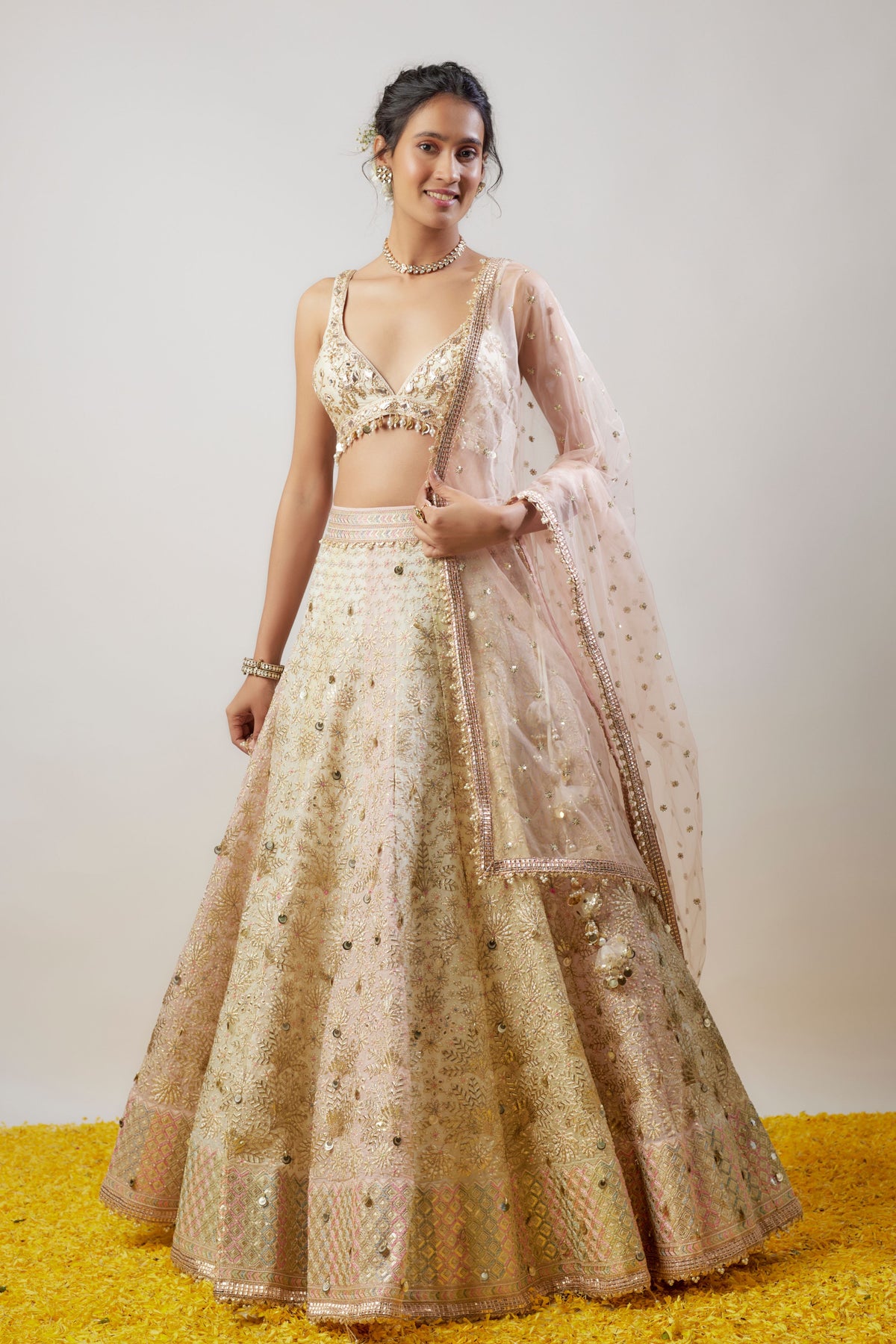 Roma Ivory Lehenga Set