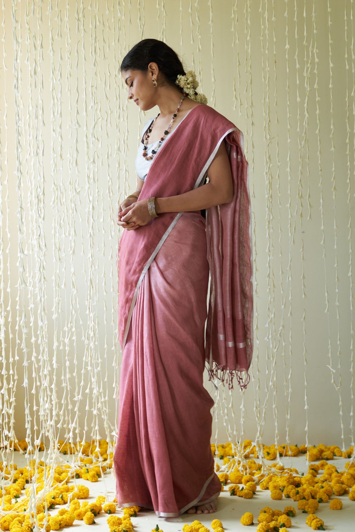 Sayah Pink Saree