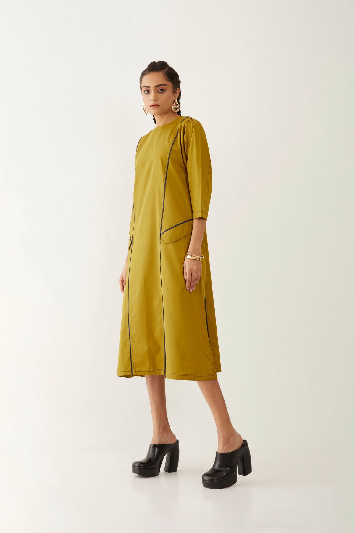 Martha Dress, A Solid Dress