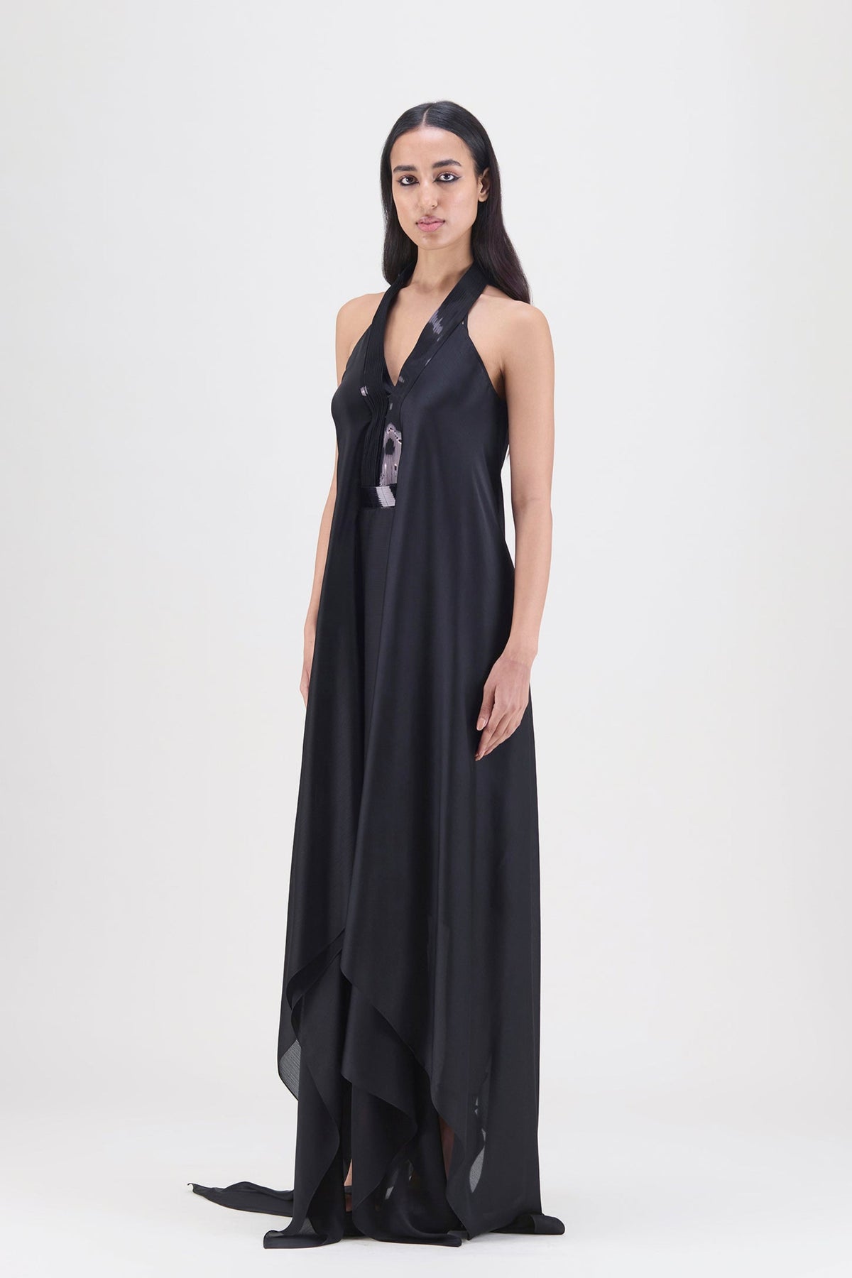 Black Layered Gown