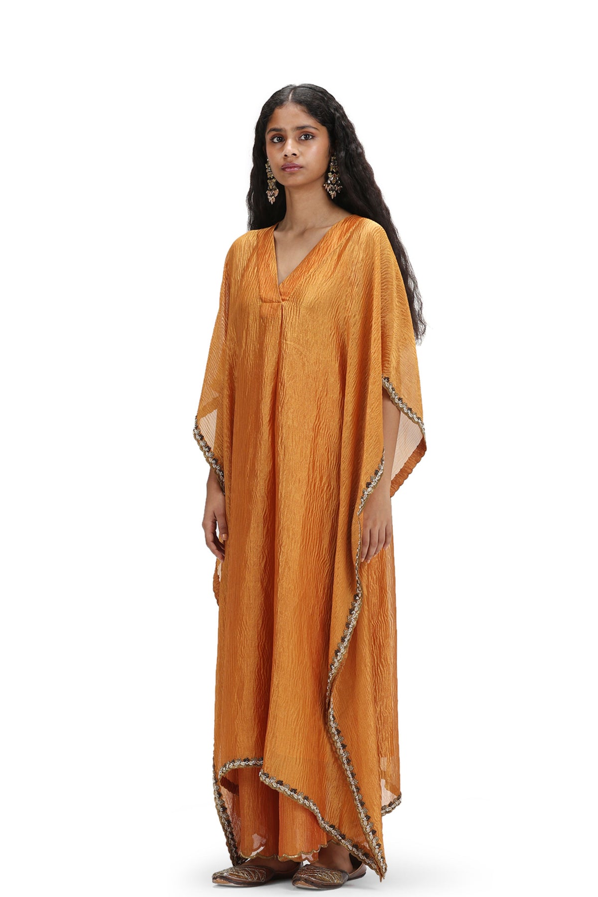 Visista Rust Kaftan Set