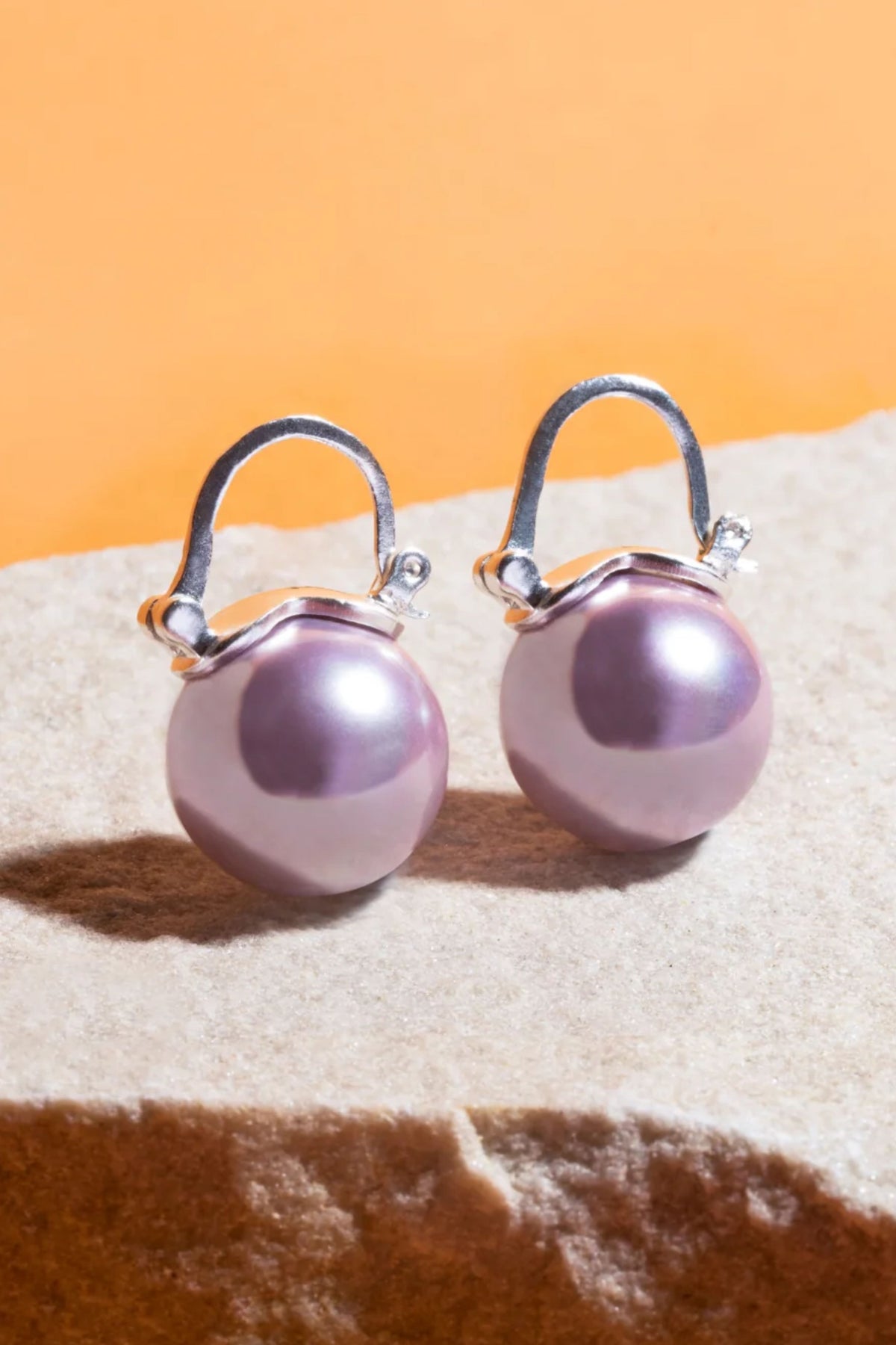 Purple Purse Studs Earring