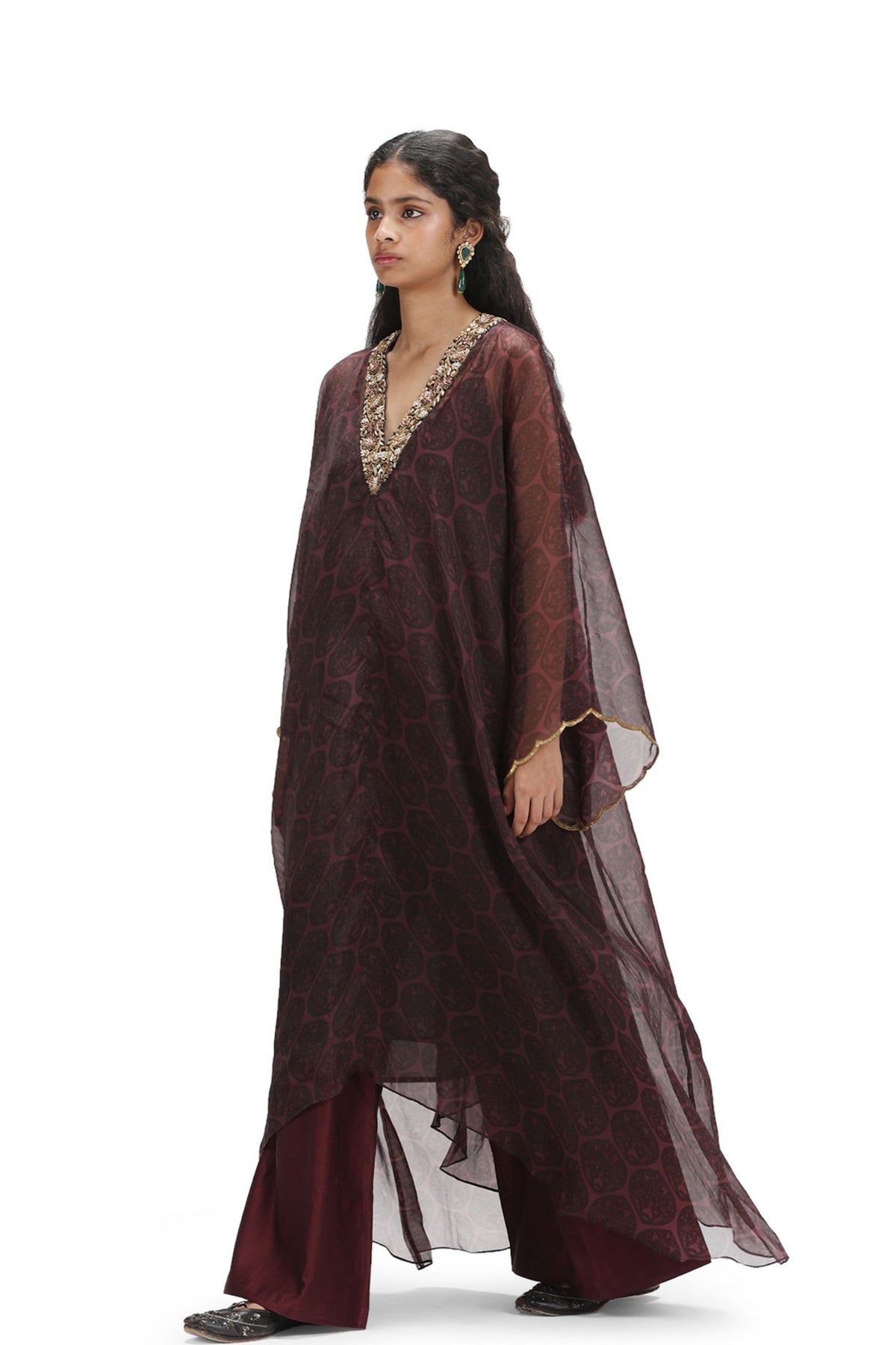 Usma Printed Kaftan Set