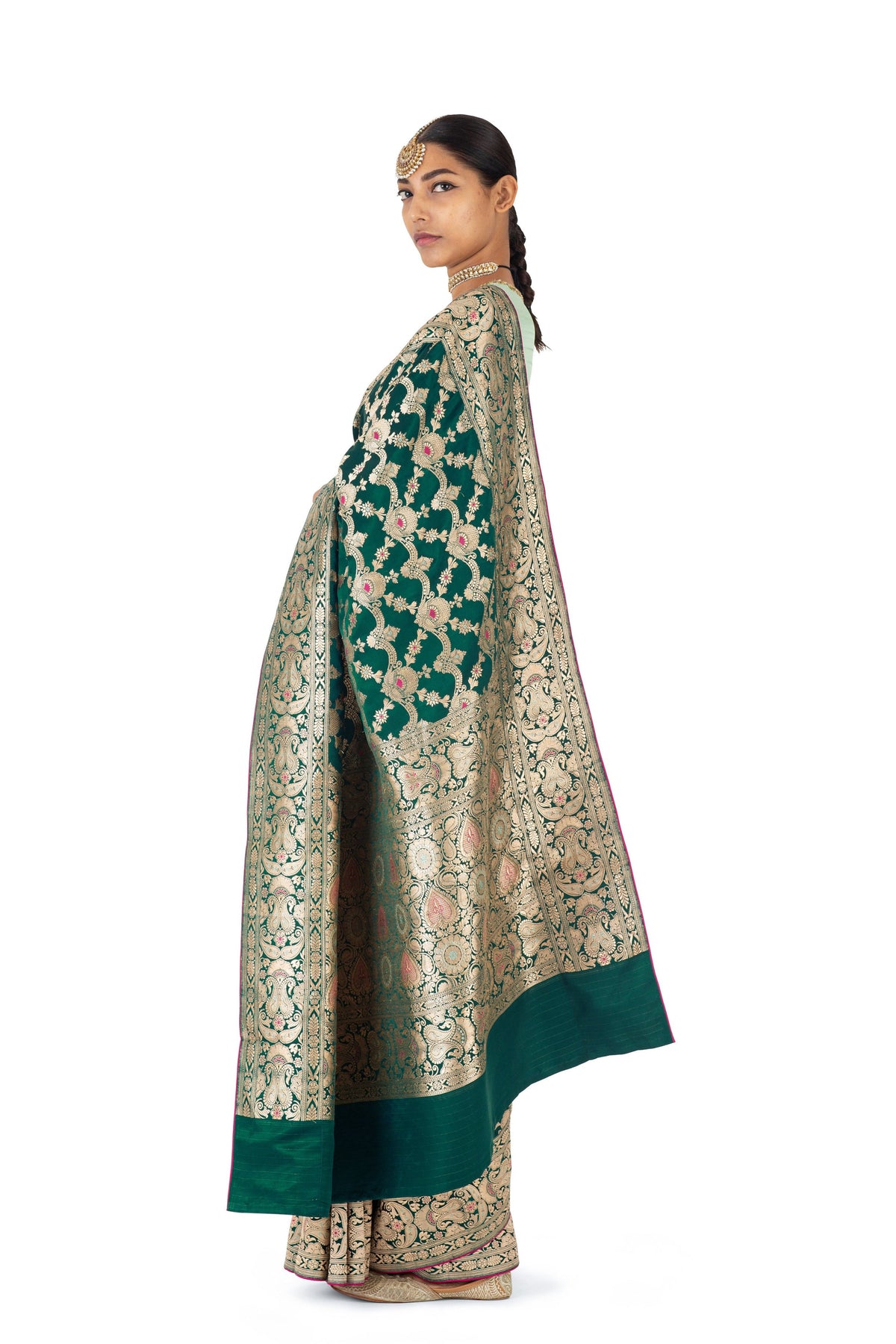 Zuari Varanasi Silk Brocade Saree