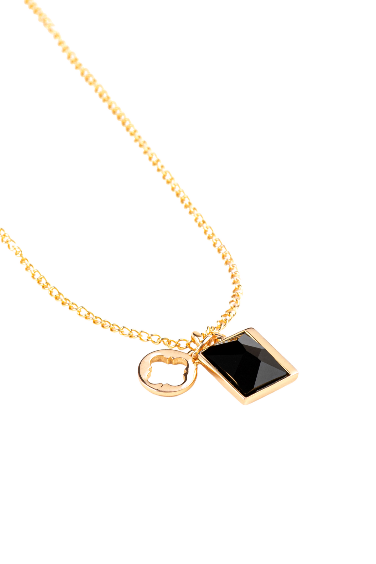 Sirius Crystal Necklace - Black