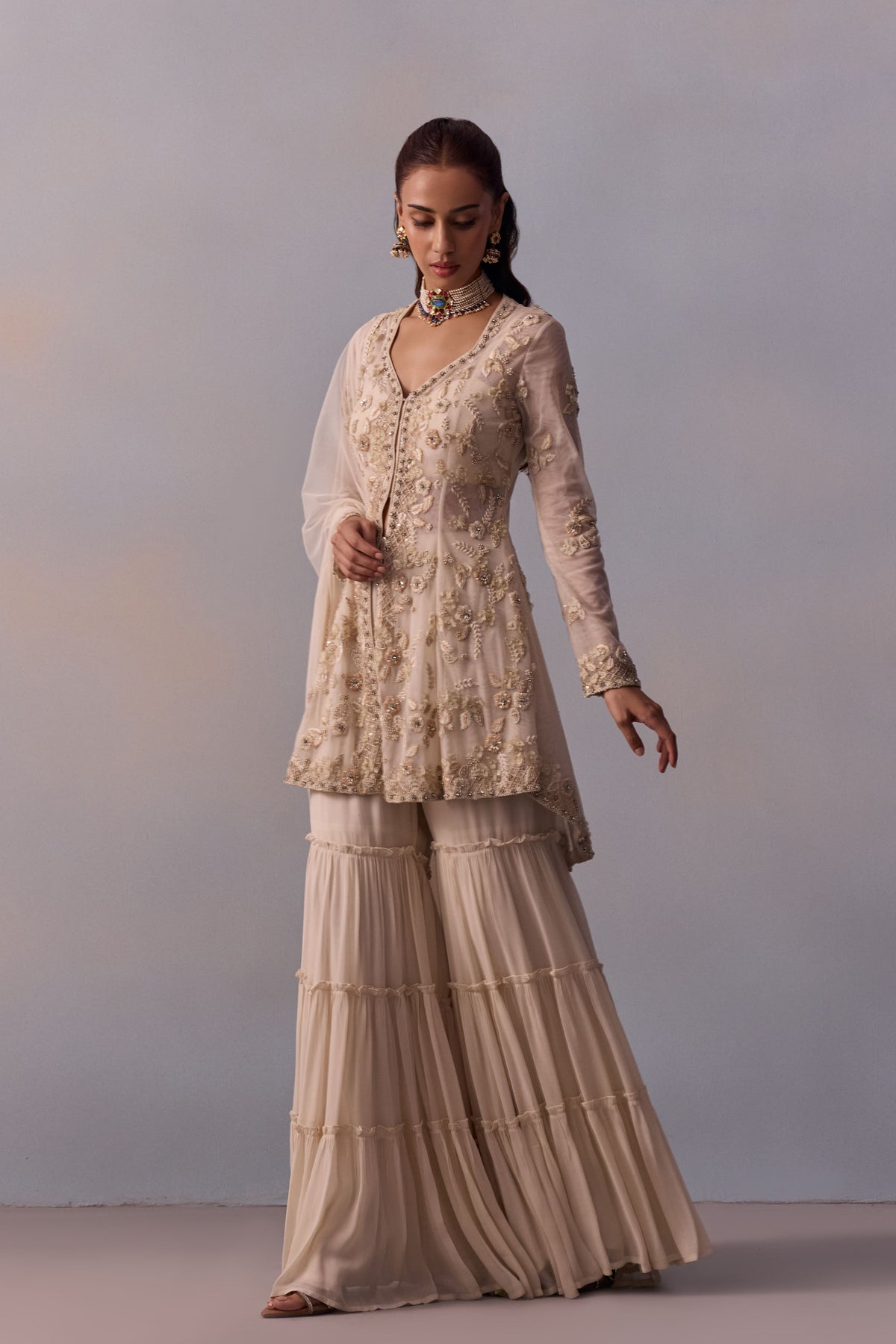 Off-white Mariam Gharara Set