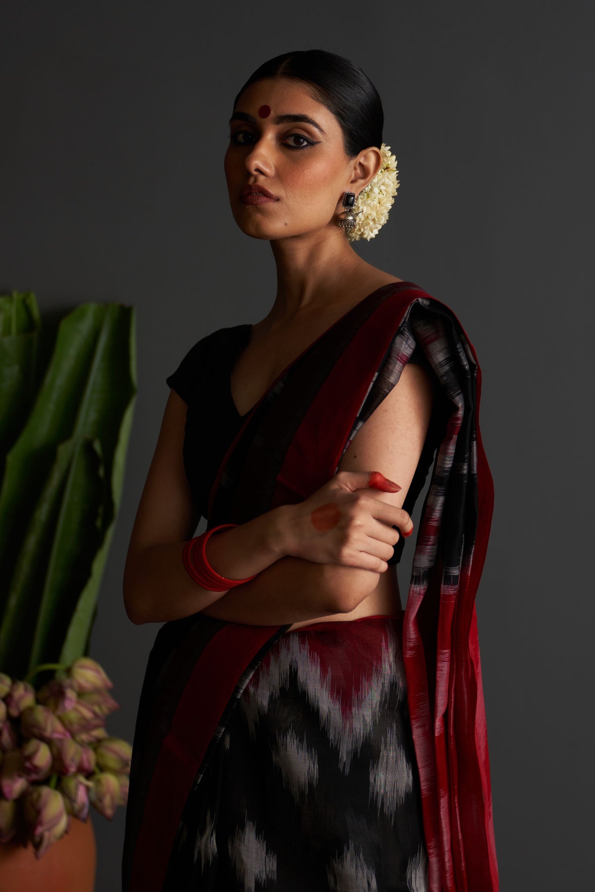 Kalpana Black Saree