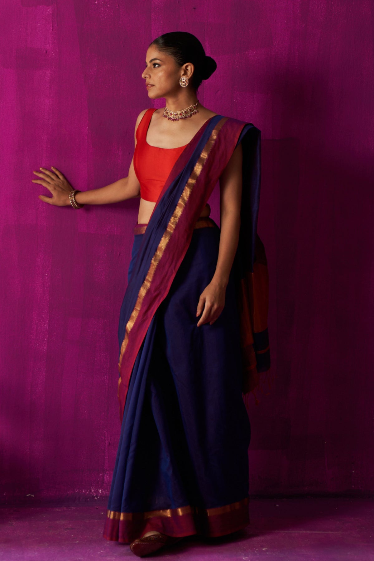 Uma Blue Saree