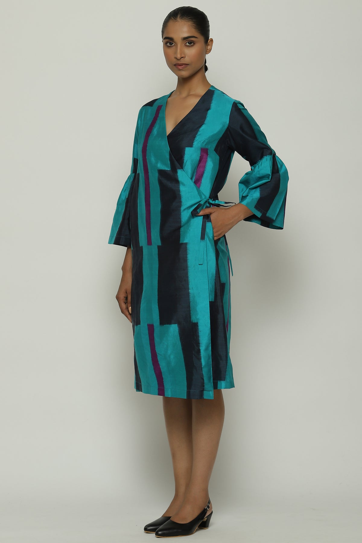 Blue Ikat Dress