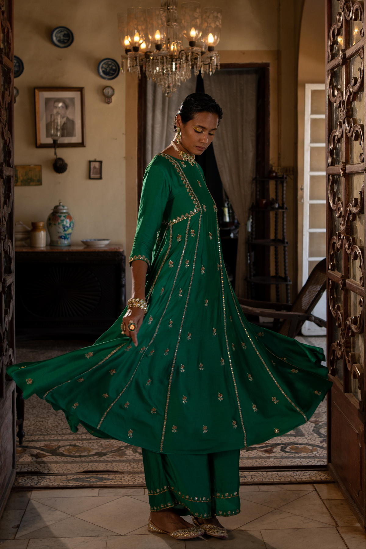 Emerald Green Kurta Set