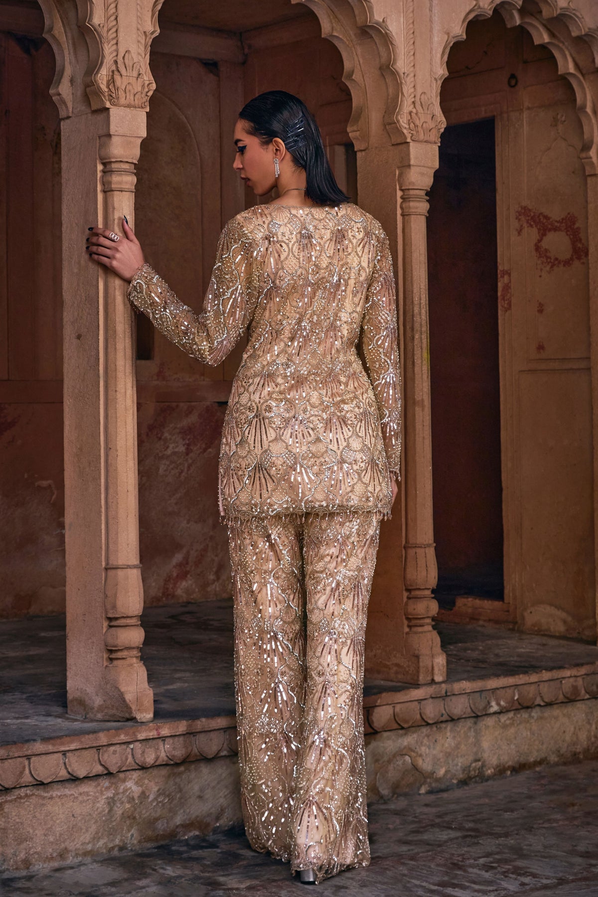 Champagne Gold  Kurta Set