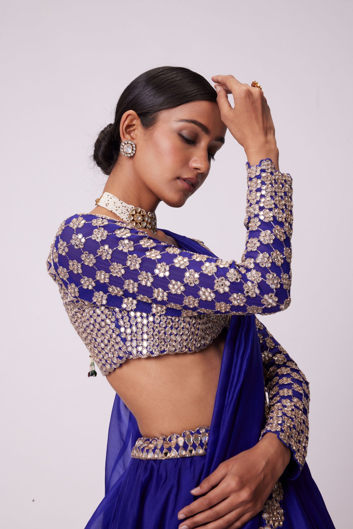 Persian Blue Lehenga Set